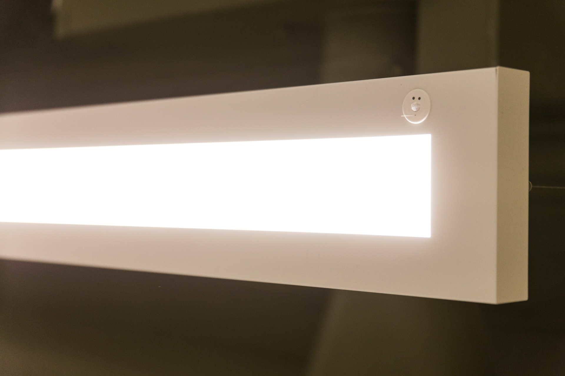 A close-up look at an integrated sensor.