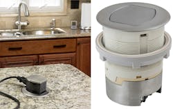 Photo 4. Examples of newer pop-up type receptacles. Photo 4. Examples of newer pop-up type receptacles.