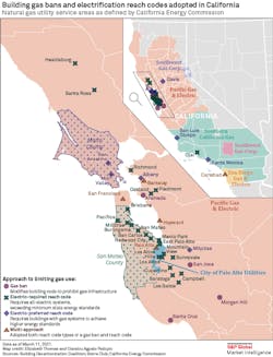 Fig. 1. Natural gas utility service areas as defined by the California Energy Commission. Fig. 1. Natural gas utility service areas as defined by the California Energy Commission.