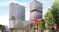 Drexel University and the Brandywine Realty Trust just broke ground on the $287-million, mixed-use West Tower that will be part of the $3.5-billion Schuylkill Yards development planned for the University City neighborhood of downtown Philadelphia.