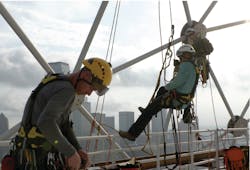 With a plan in place, iconHD reached out to FSG&rsquo;s Dallas branch for licensed electricians with skills and certifications that enabled them to execute the work on Dallas&rsquo; iconic Reunion Tower while rappelling from the tower&rsquo;s observation deck 561 feet above the ground.