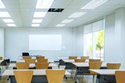 Classrooms of the future will be resilient and flexible enough to accommodate in-person, virtual, or hybrid learning. Classrooms of the future will be resilient and flexible enough to accommodate in-person, virtual, or hybrid learning.