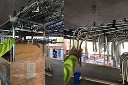 Photo 3. These tangled conduit stubs created challenges onsite despite saving time during installation. Photo 3. These tangled conduit stubs created challenges onsite despite saving time during installation.