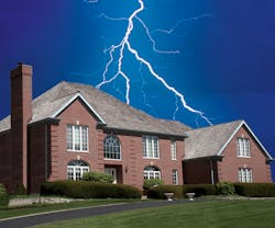Lightning strikes and related electrical surges not only pose the direct risk of fire, but also raise the potential for significant damage to electronic equipment, such as home entertainment systems, home office equipment, security alarm monitoring, and modern appliances. The cost of replacement and repair can be substantial.