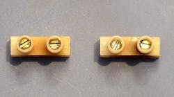 Top Photo Of Photo 1, Showing Two Screw Connectors In Incipient Failure Top Photo Of Photo 1, Showing Two Screw Connectors In Incipient Failure