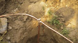 Photo 1. When connections are properly installed, the bond is permanent and will not corrode or break over time.