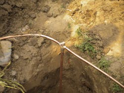 Photo 1. When connections are properly installed, the bond is permanent and will not corrode or break over time. Photo 1. When connections are properly installed, the bond is permanent and will not corrode or break over time.