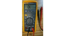 Photo 1. The digital multimeter (DMM) is the most commonly used type of multimeter. This DMM has a removable display for safety and can be used for various measurements, including AC and DC voltage and current, resistance, frequency, and temperature when the thermocouple accessory is used. Photo 1. The digital multimeter (DMM) is the most commonly used type of multimeter. This DMM has a removable display for safety and can be used for various measurements, including AC and DC voltage and current, resistance, frequency, and temperature when the thermocouple accessory is used.