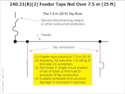 Tap Rule Disconnect Examples NEC Rules for Tapping Feeders | EC&M