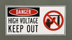 High Voltage Warning Sign