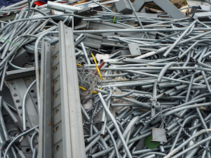 Pile Of Electrical Metallic Tubing Emt