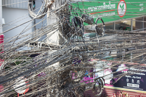 Chiangmai, Thailand unsafe wiring