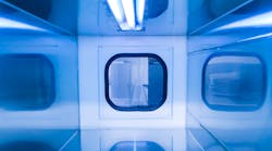 UV lighting in disinfection lab