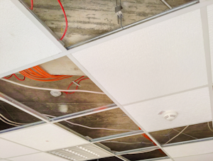 Partially Open Suspended Ceiling