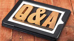 q and a letters on tablet