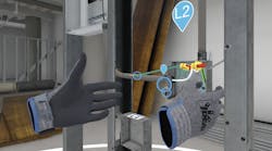 The Virtual Electrical Training experience uses digitally recreated tools to teach the user pro tips such as wiring and installation techniques, how to use special tools, and industry code requirements.
