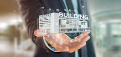 Smart building 3D rendering