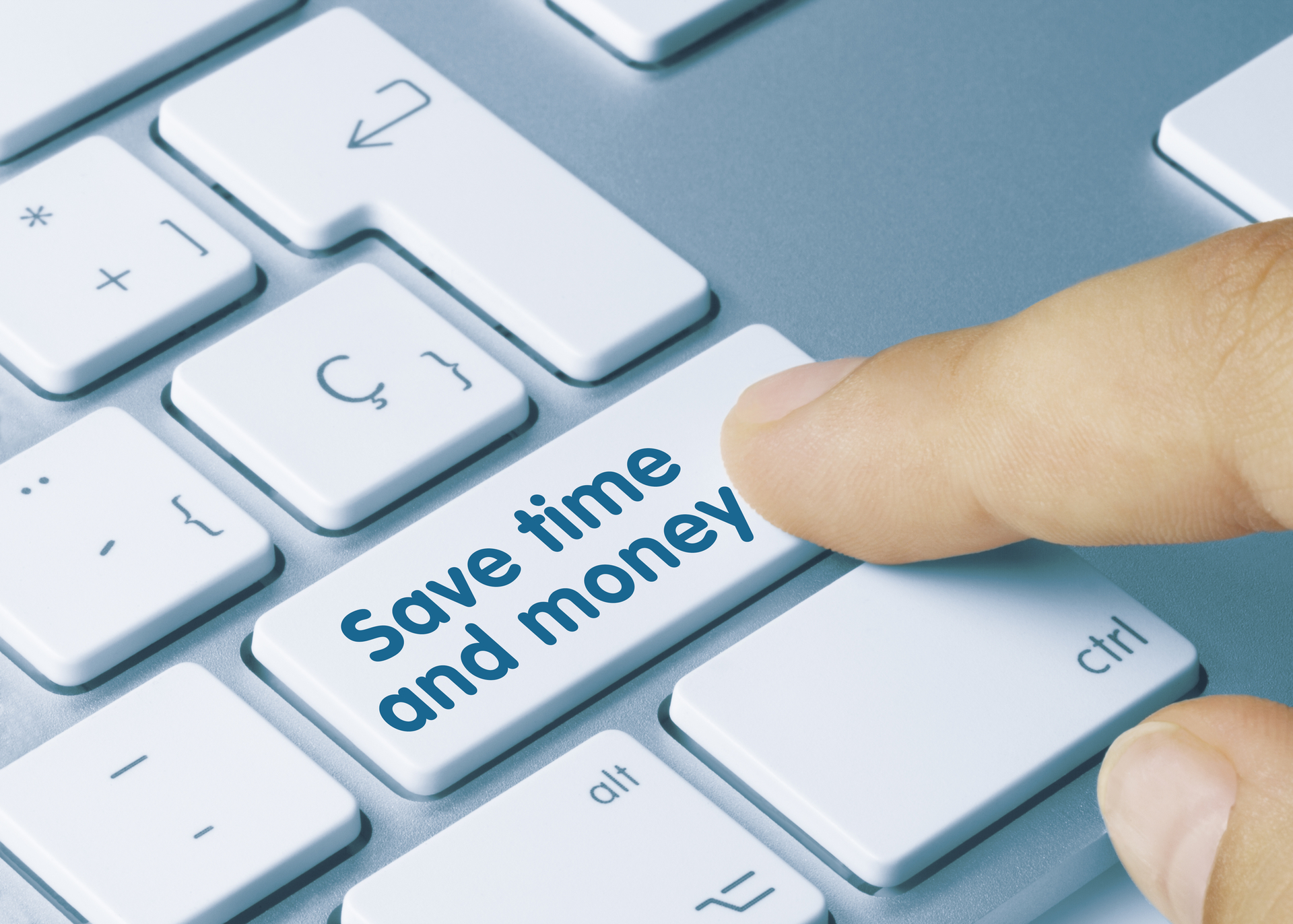 Save Time And Money Button