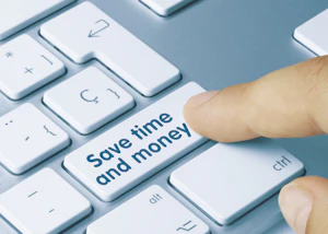 Save Time And Money Button