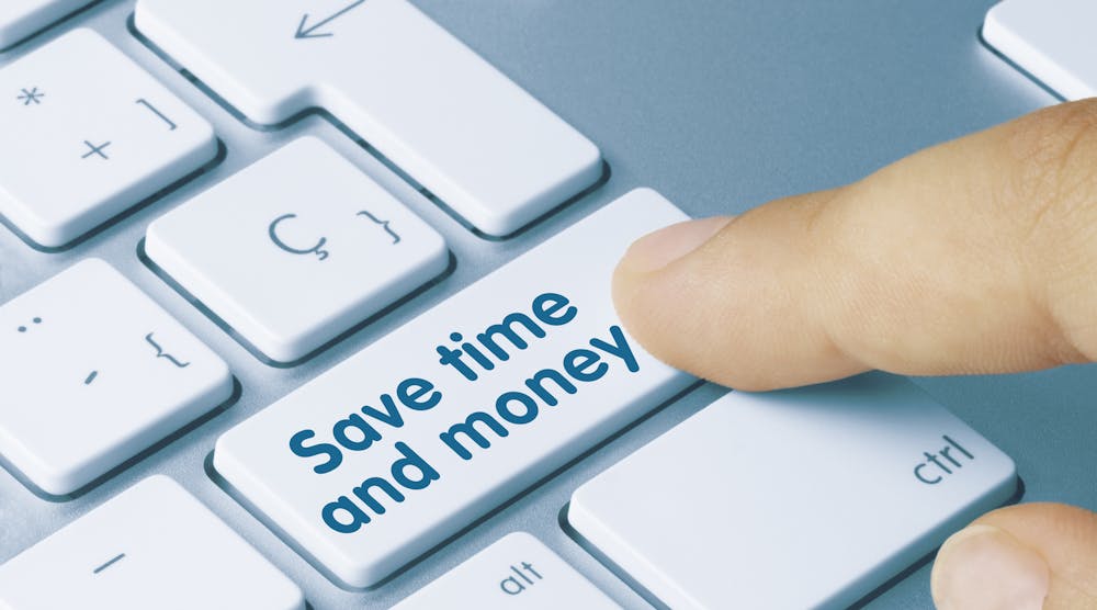 Save Time And Money Button