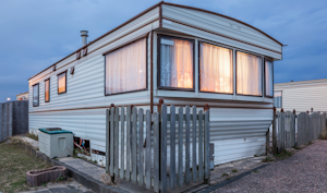 mobile home in trailer park