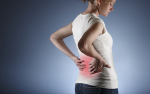 Young Woman With Back Pain Safety Health And Wellness