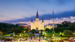 St Louis Cathedral And Jackson Square New Orleans Lighting