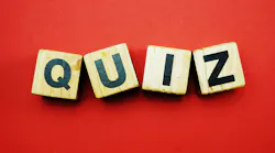 quiz blocks on red background