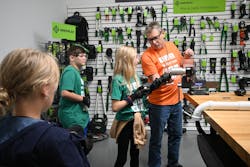 At Greenlee's STEM event, students participated in a variety of hands-on activities that strengthened their problem-solving skills, as well as tool demonstrations. At Greenlee's STEM event, students participated in a variety of hands-on activities that strengthened their problem-solving skills, as well as tool demonstrations.