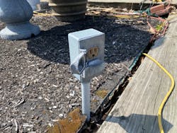 outdoor receptacle that is not weatherproof outdoor receptacle that is not weatherproof