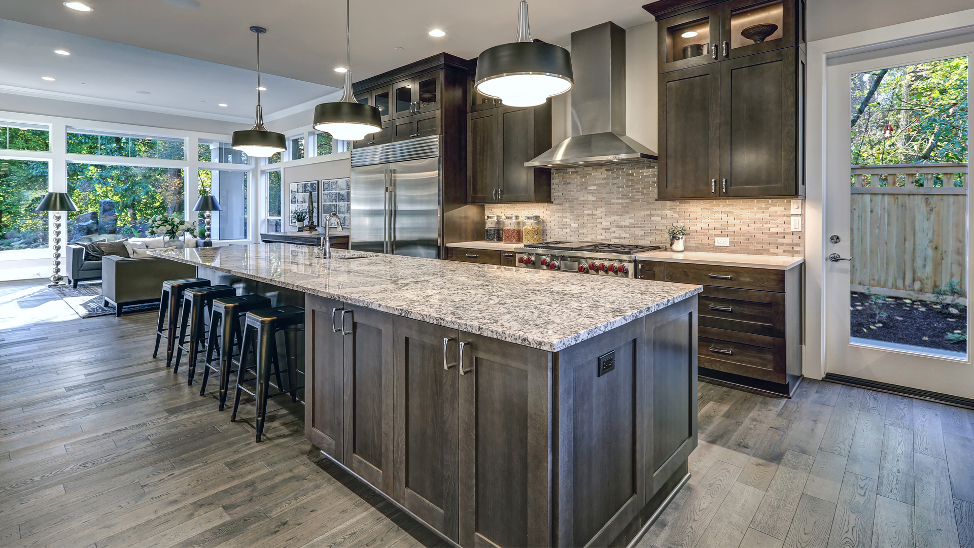 island counter in kitchen