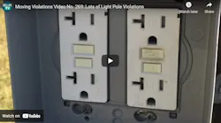 Moving Violations Video No. 269: Lots of Light Pole Violations