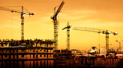 cranes on construction site