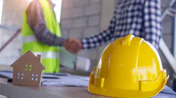 contractor and customer shaking hands