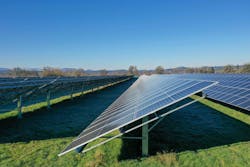 Oregon ground-mounted PV array. Oregon ground-mounted PV array.