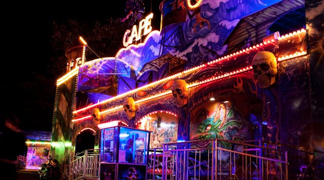 haunted house at carnival