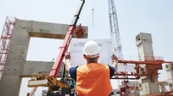 architect at nonresidential construction site
