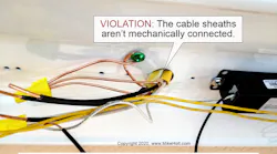 wiring methods, mechanical continuity
