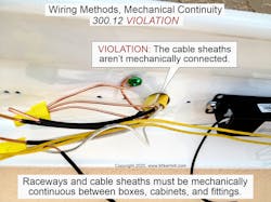 wiring methods, mechanical continuity wiring methods, mechanical continuity