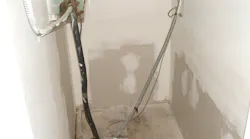 MC cable run straight through the air