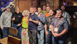 Vicki LaPlante, president emeritus of Joseph Groh Foundation, and board member John LaPlante (second from left) stand with some of the many contractors attending Service World Expo who helped raise $120,000 for the foundation. Vicki LaPlante, president emeritus of Joseph Groh Foundation, and board member John LaPlante (second from left) stand with some of the many contractors attending Service World Expo who helped raise $120,000 for the foundation.