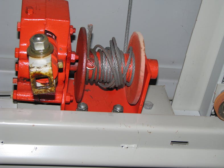 Photo 2. This is a typical winch arrangement found on an LVPCB line-up.
