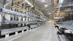 construction material in warehouse