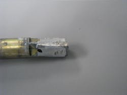 Photo 7. Care must be taken not to rack too hard. Photo 7. Care must be taken not to rack too hard.