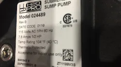 submersible sump pump