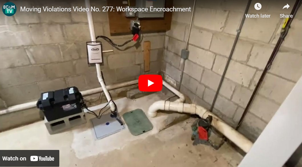 Moving Violations Video No. 277: Workspace Encroachment | EC&M