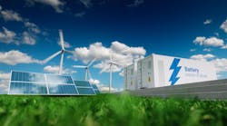 solar, wind, and battery storage