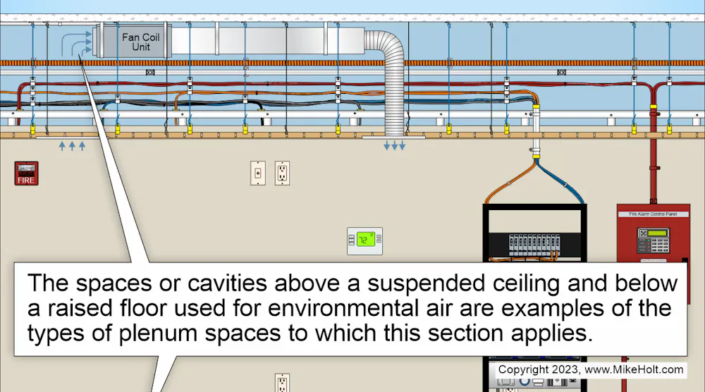 Code Q&A: Installing Wiring in Plenum Spaces for Environmental Air | EC&M