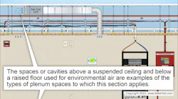 plenum space for environmental air