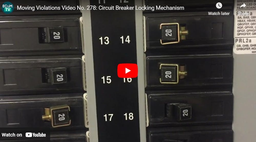 Moving Violations Video No. 278: Circuit Breaker Locking Mechanism